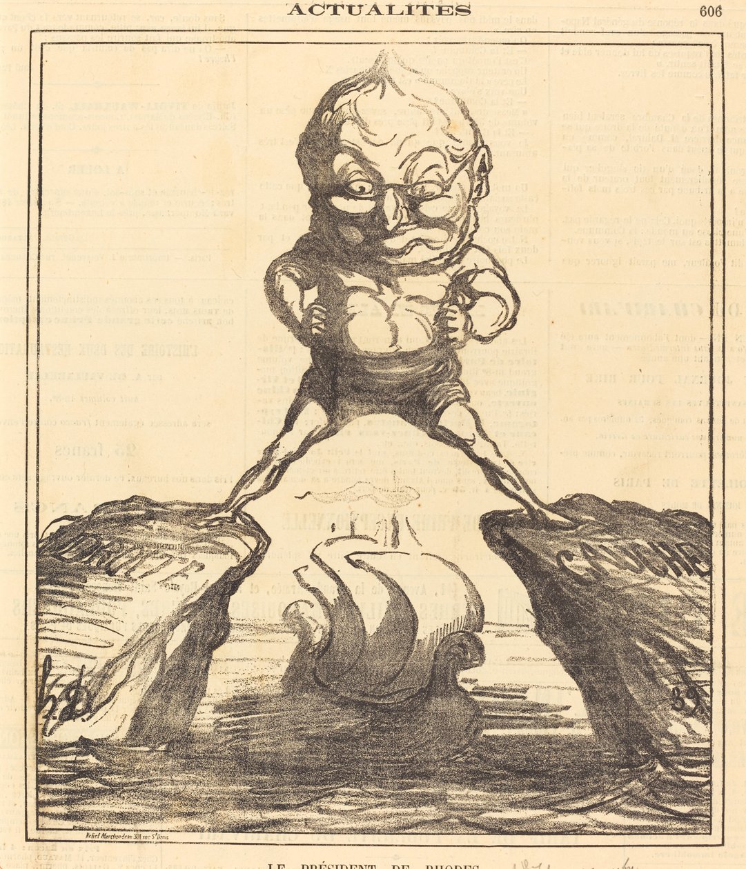 Prezydent Rodos autorstwa Honoré Daumier