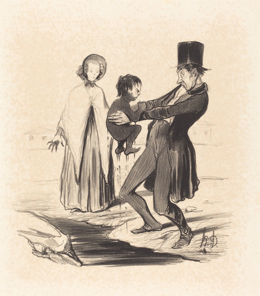 Studnia Grenelle autorstwa Honoré Daumier