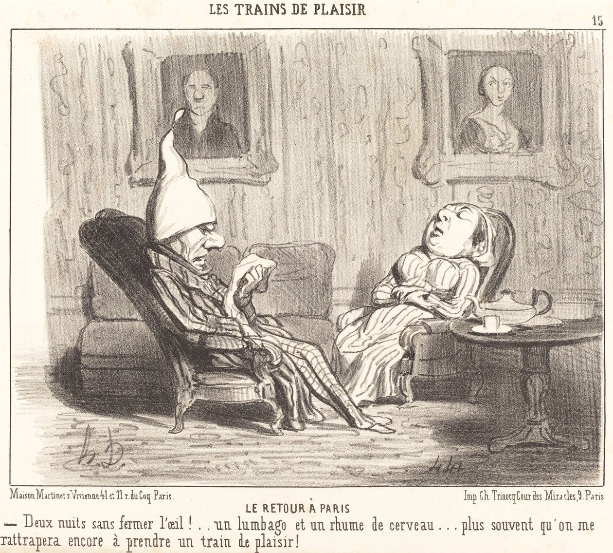 Powrót do Paryża autorstwa Honoré Daumier