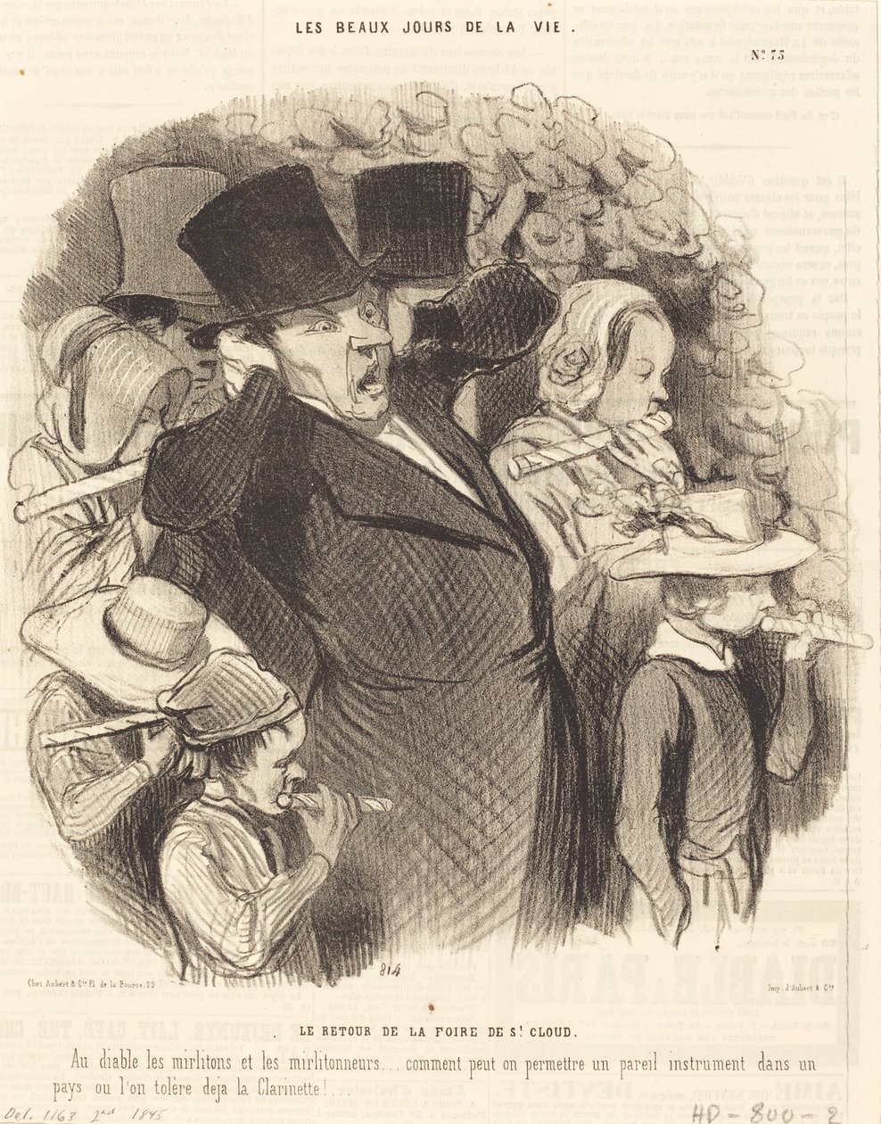Powrót targów Saint-Cloud autorstwa Honoré Daumier