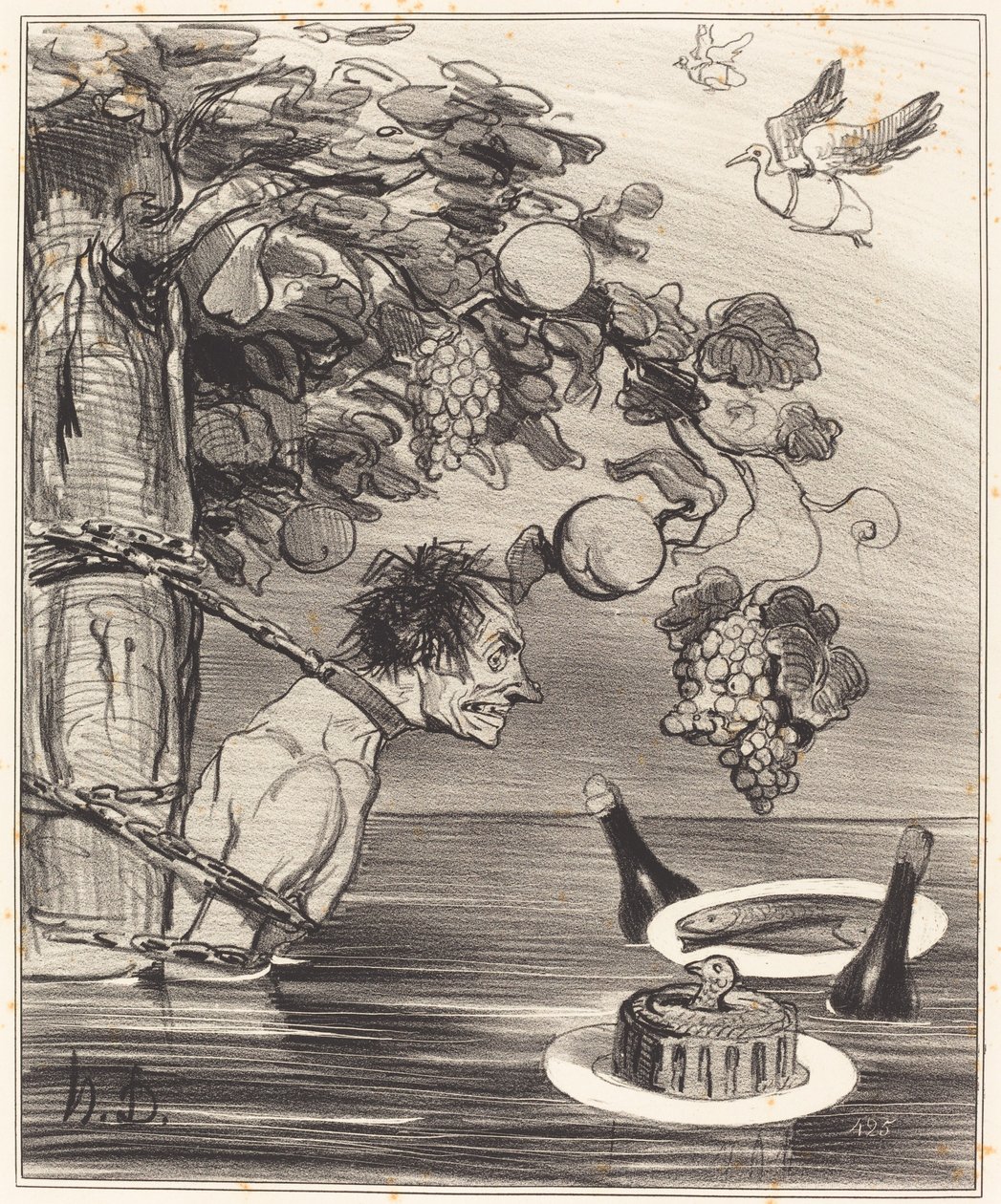 Męka Tantala autorstwa Honoré Daumier