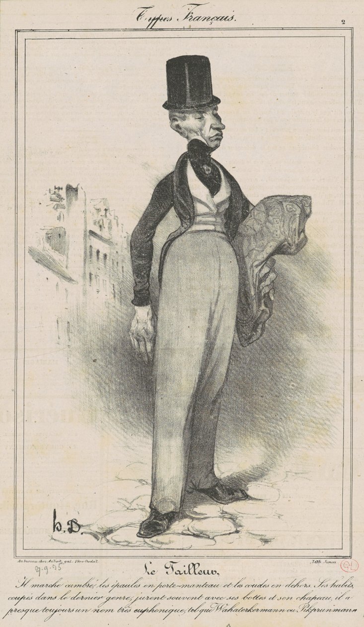 Krawiec autorstwa Honoré Daumier