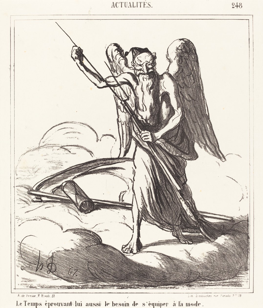 Czas również czując potrzebę wyposażenia się w modę autorstwa Honoré Daumier