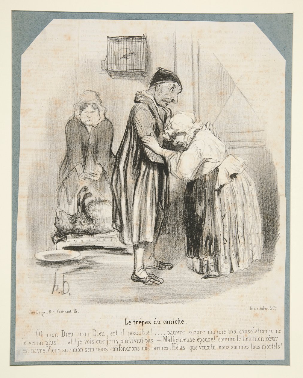 Trepas pudla autorstwa Honoré Daumier