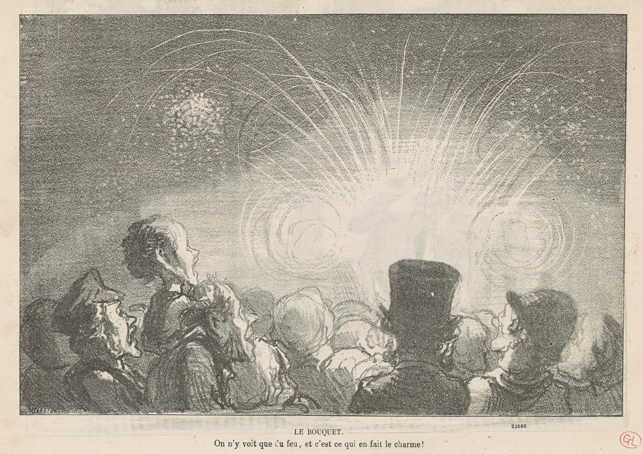 Bukiet autorstwa Honoré Daumier