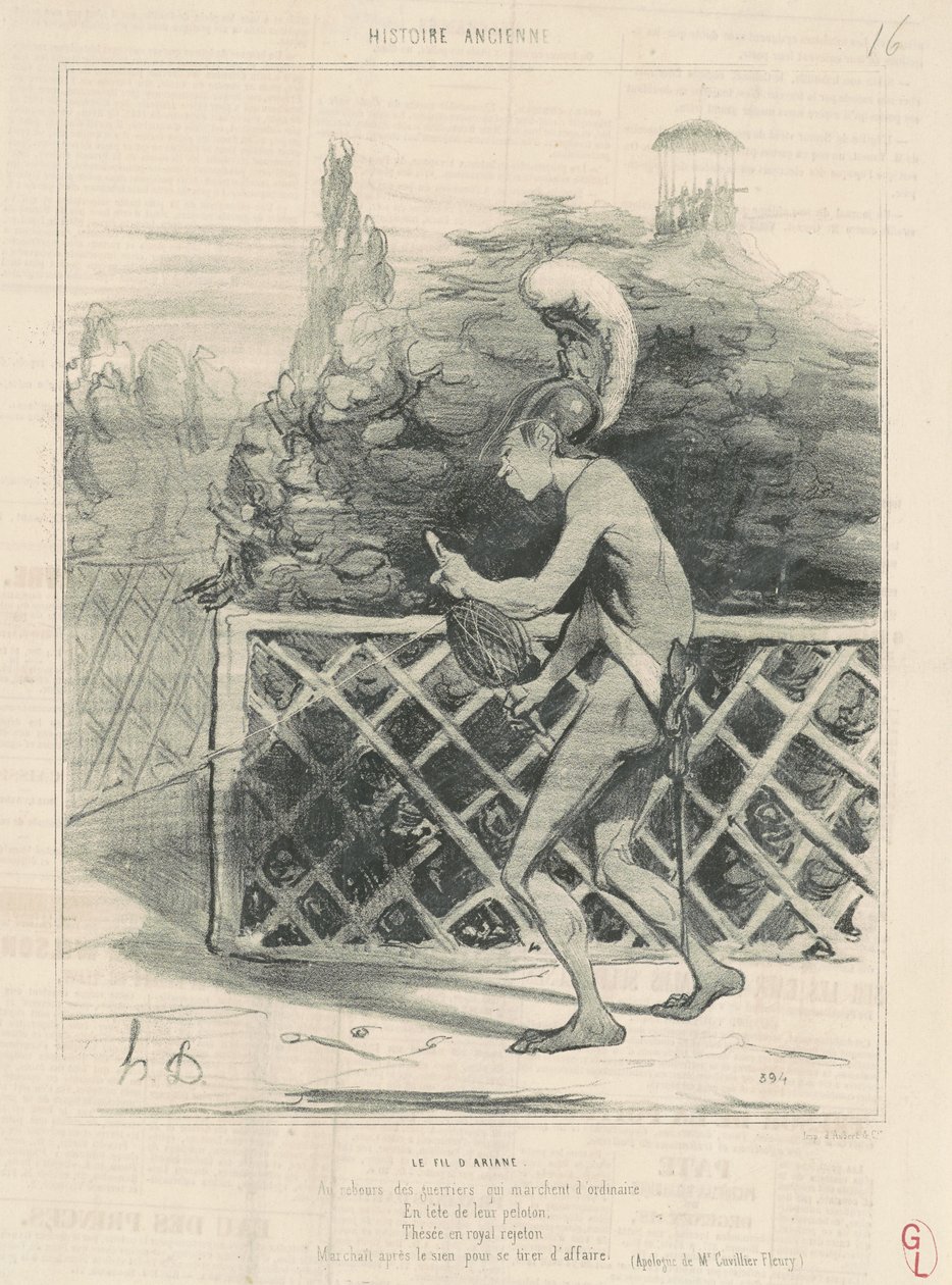 Nić Ariadny autorstwa Honoré Daumier