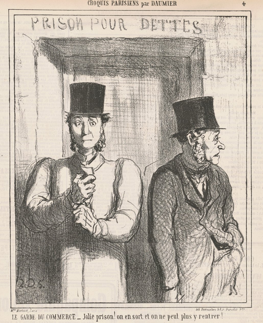 Strażnik handlowy autorstwa Honoré Daumier