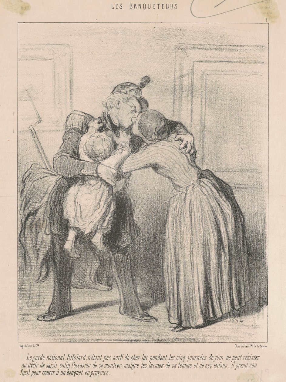 Le garde narodowy Rifolard ... autorstwa Honoré Daumier