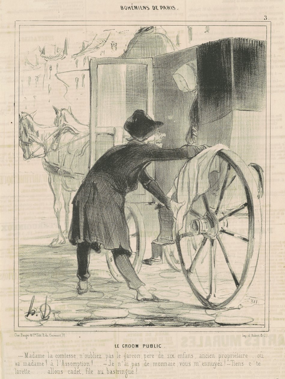 Pan młody publiczny autorstwa Honoré Daumier