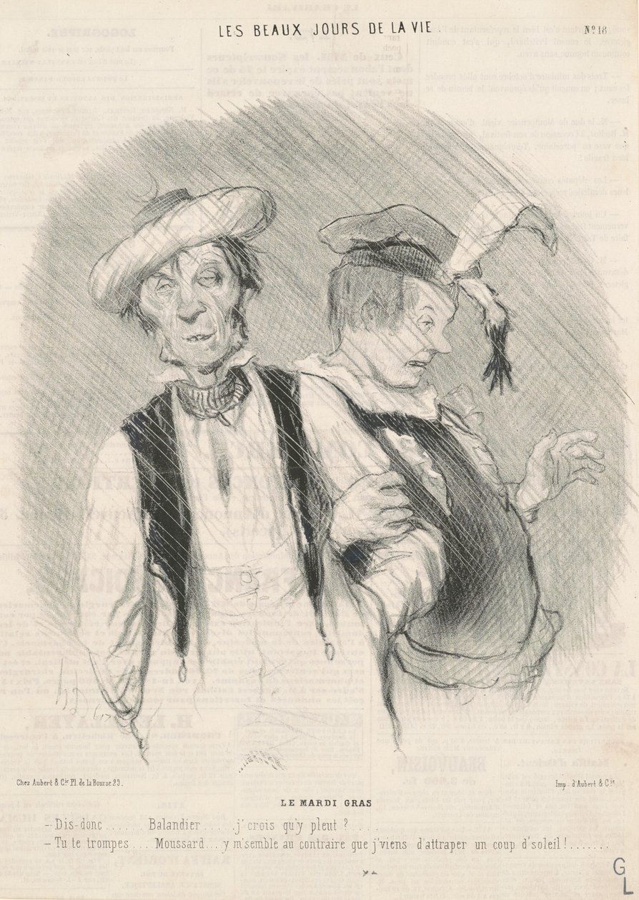 Tłusty wtorek autorstwa Honoré Daumier