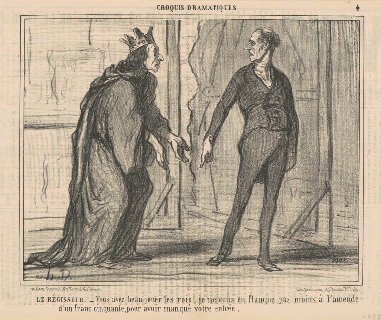 Kierownik sceny autorstwa Honoré Daumier