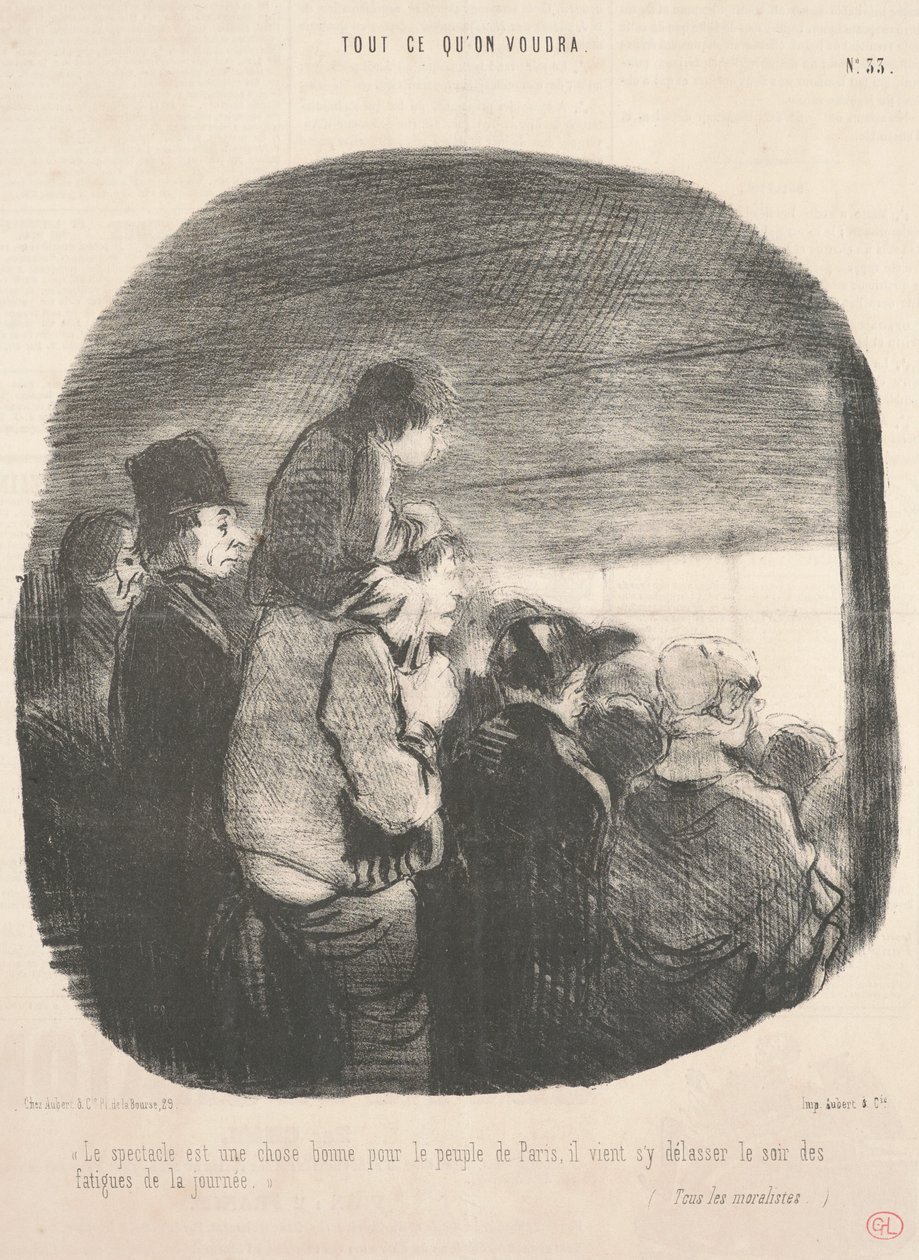 Spektakl jest dobry dla mieszkańców Paryża... autorstwa Honoré Daumier