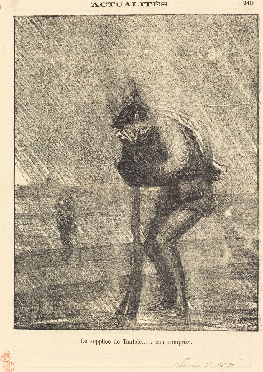 Tortura tantalu… w tym woda autorstwa Honoré Daumier