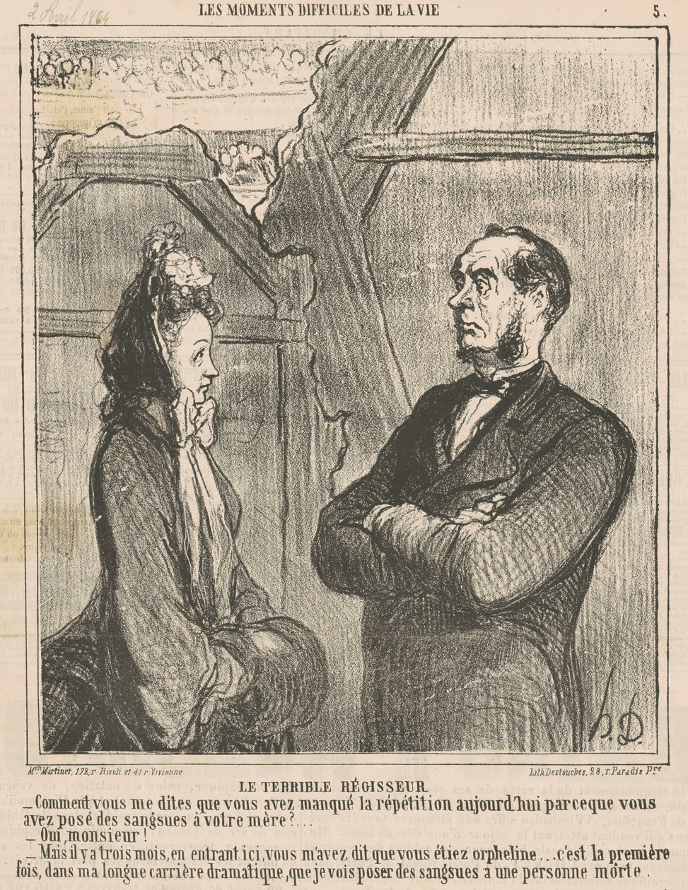 Straszny Menedżer autorstwa Honoré Daumier