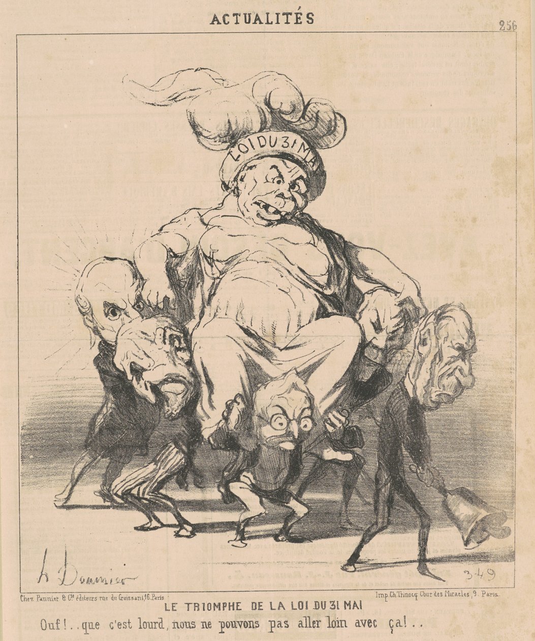 Triumf prawa 31 maja autorstwa Honoré Daumier