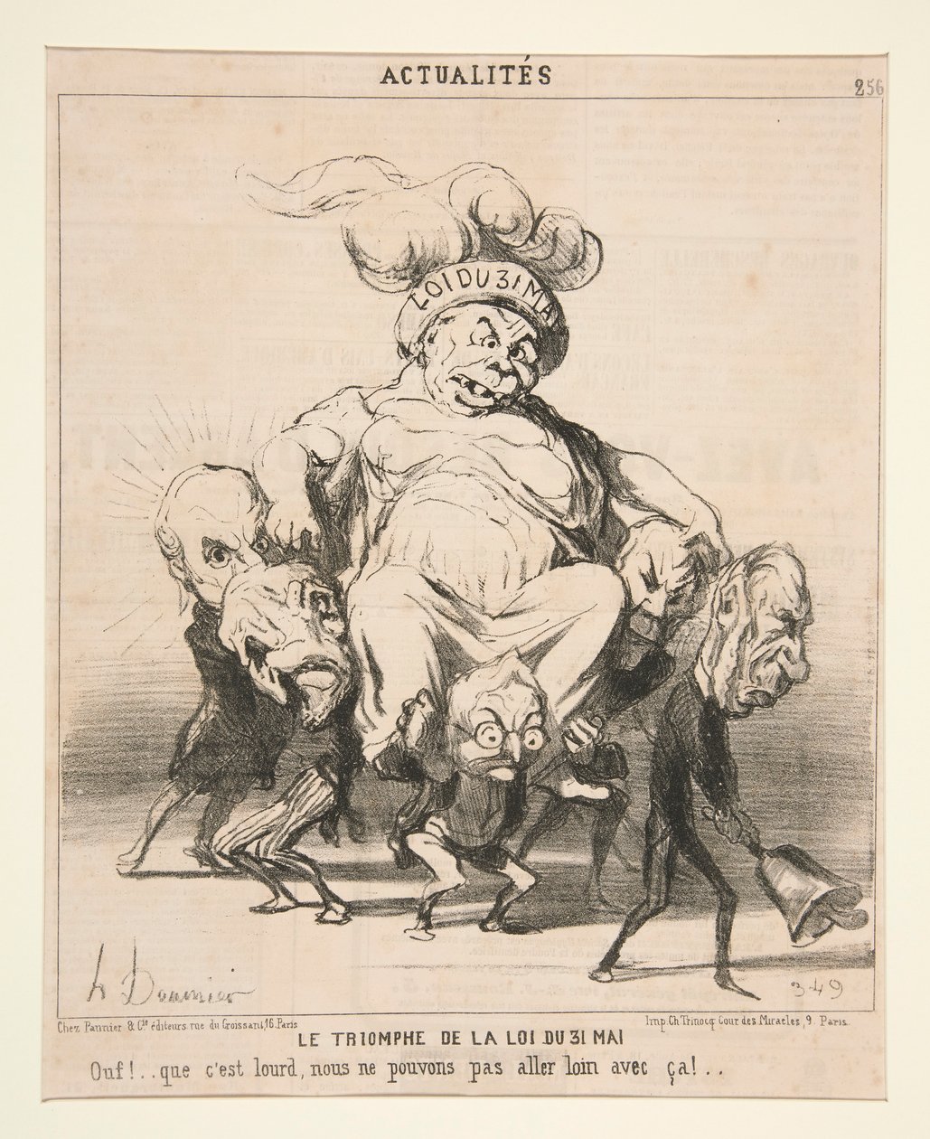 Triumf prawa 31 maja od Aaktualites autorstwa Honoré Daumier