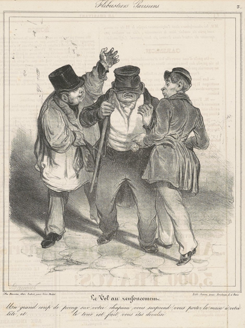 Kradzież we wnęce autorstwa Honoré Daumier