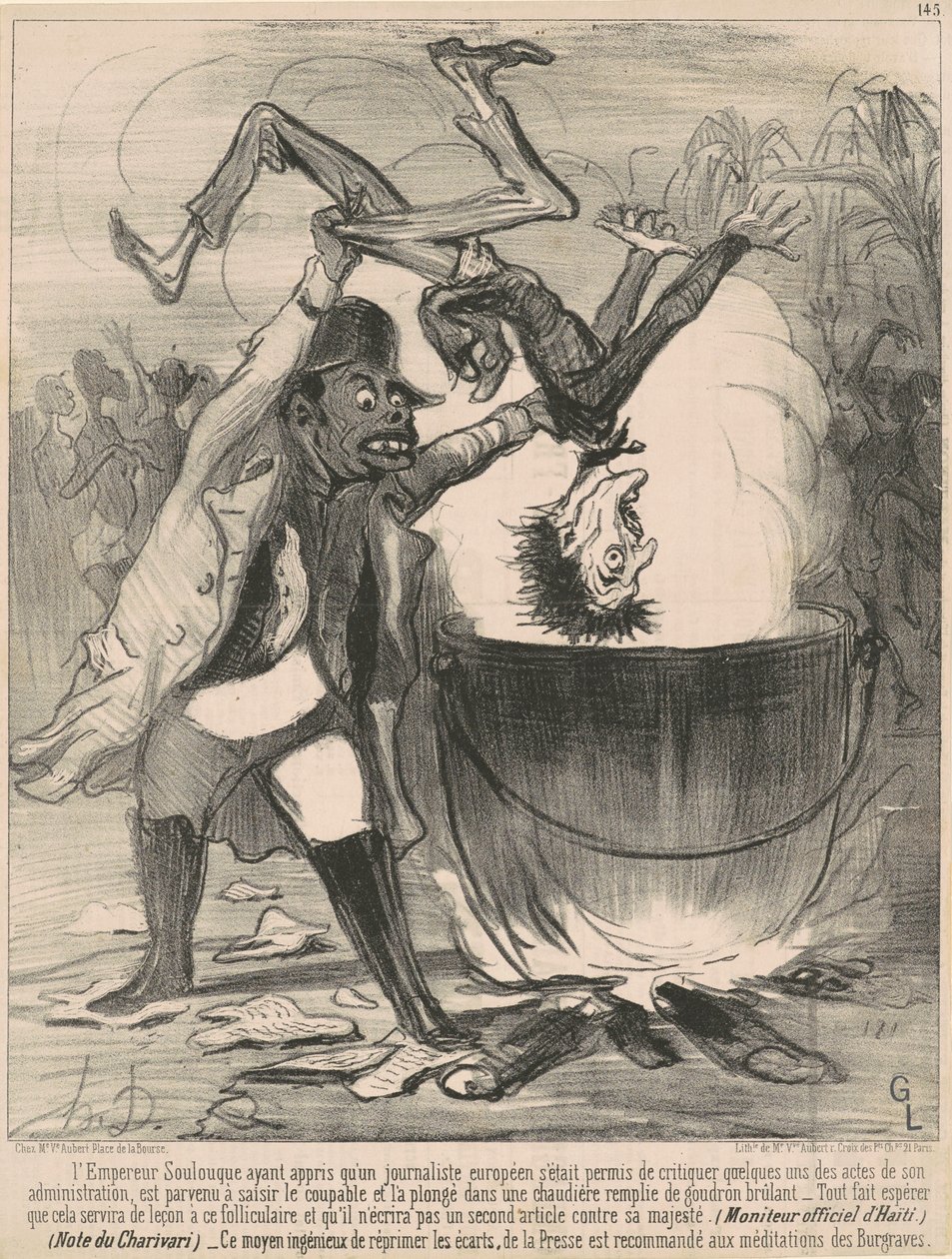 Cesarz odciąża... autorstwa Honoré Daumier