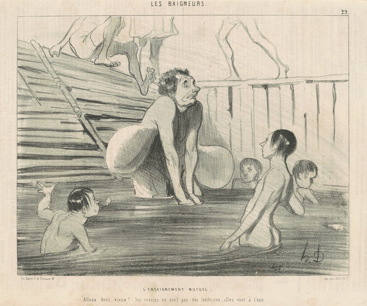Wzajemne nauczanie autorstwa Honoré Daumier