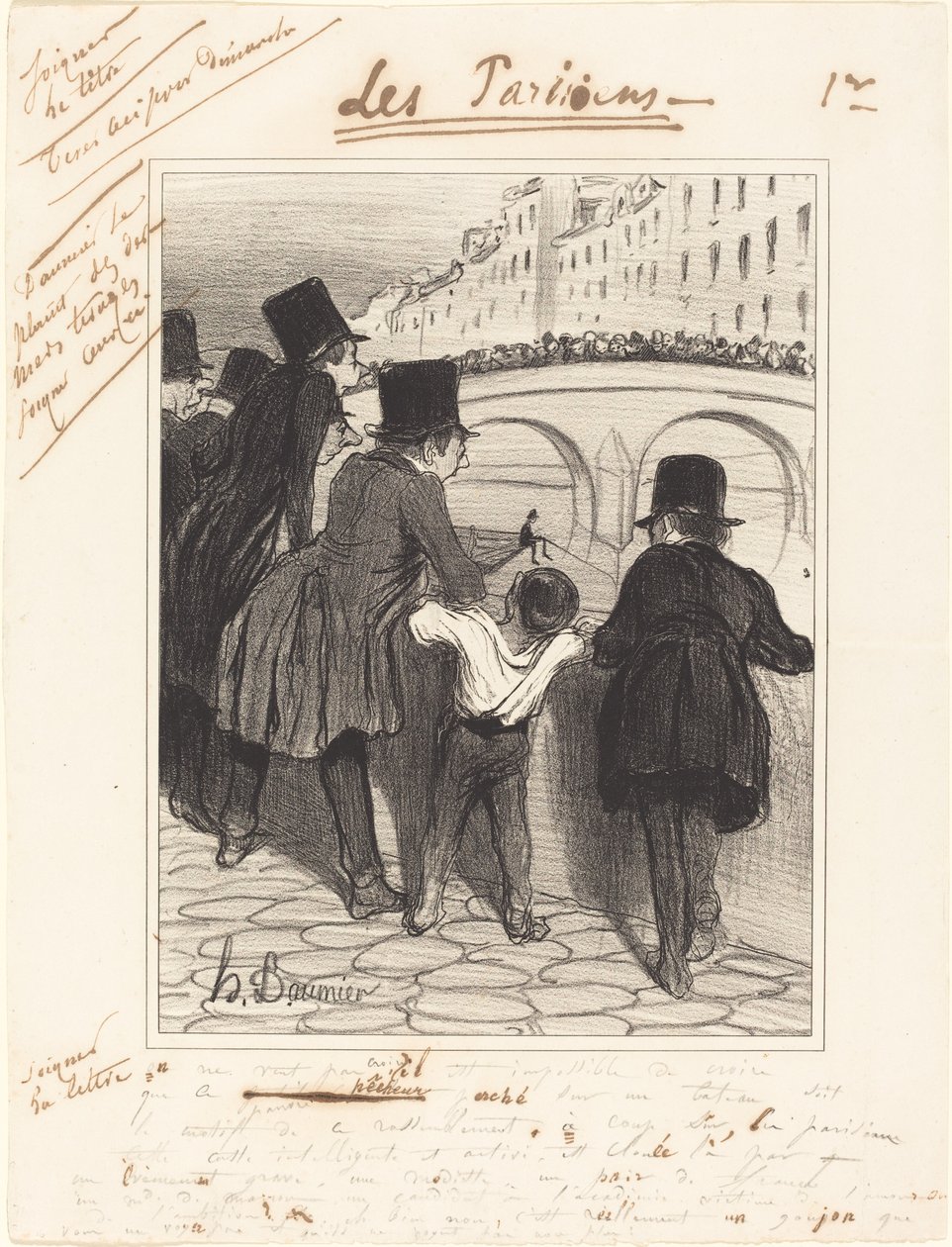 Widzowie autorstwa Honoré Daumier