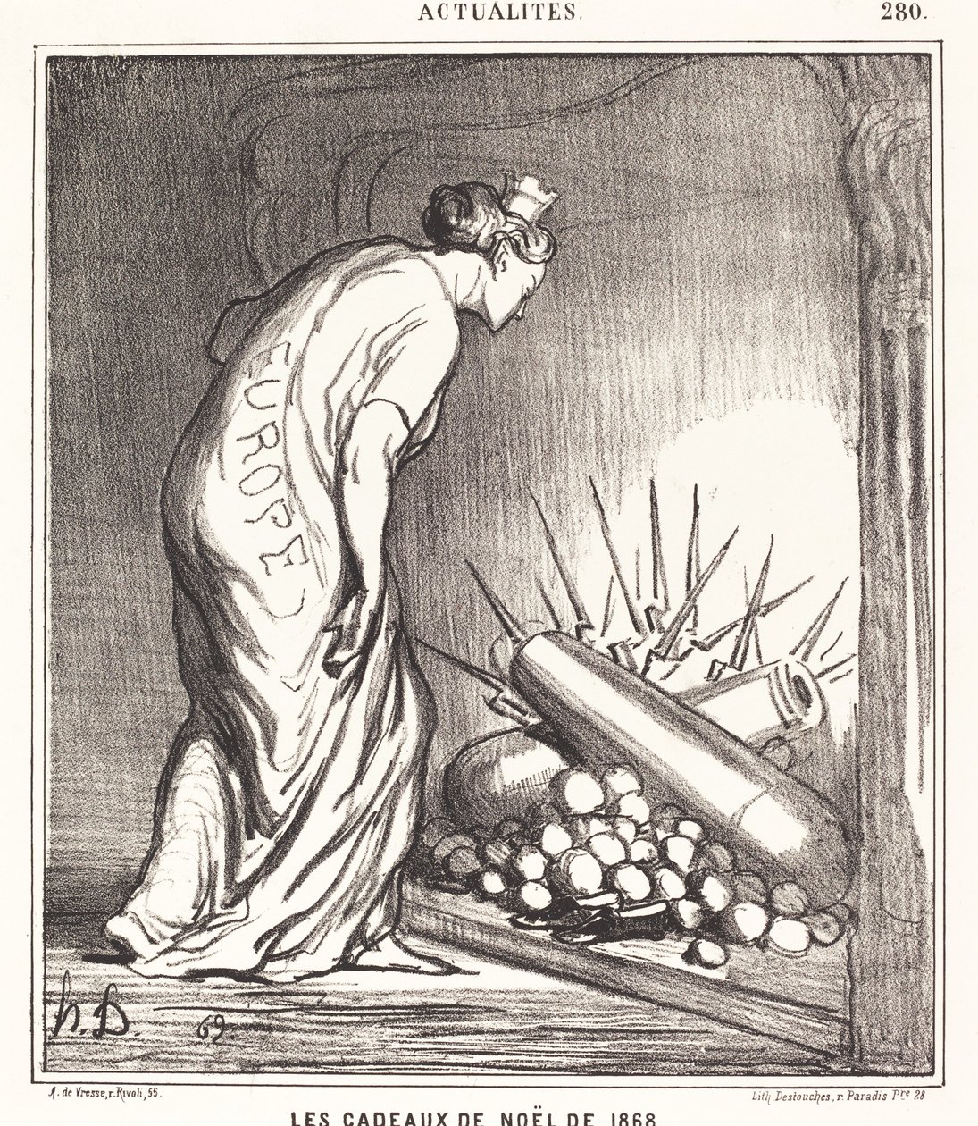 Prezenty bożonarodzeniowe z 1868 r. autorstwa Honoré Daumier