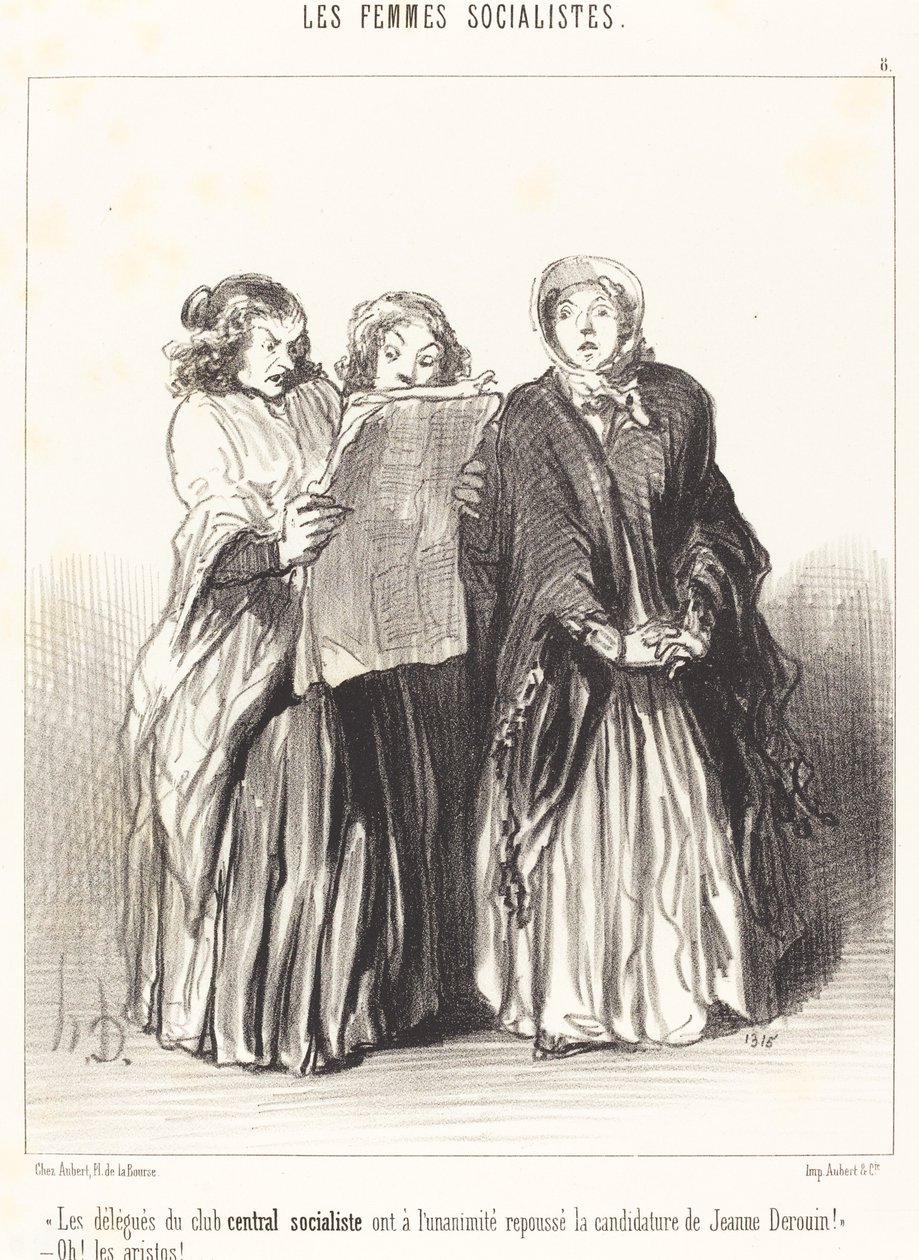 Delegaci centralnego klubu socjalistycznego odrzucili... autorstwa Honoré Daumier