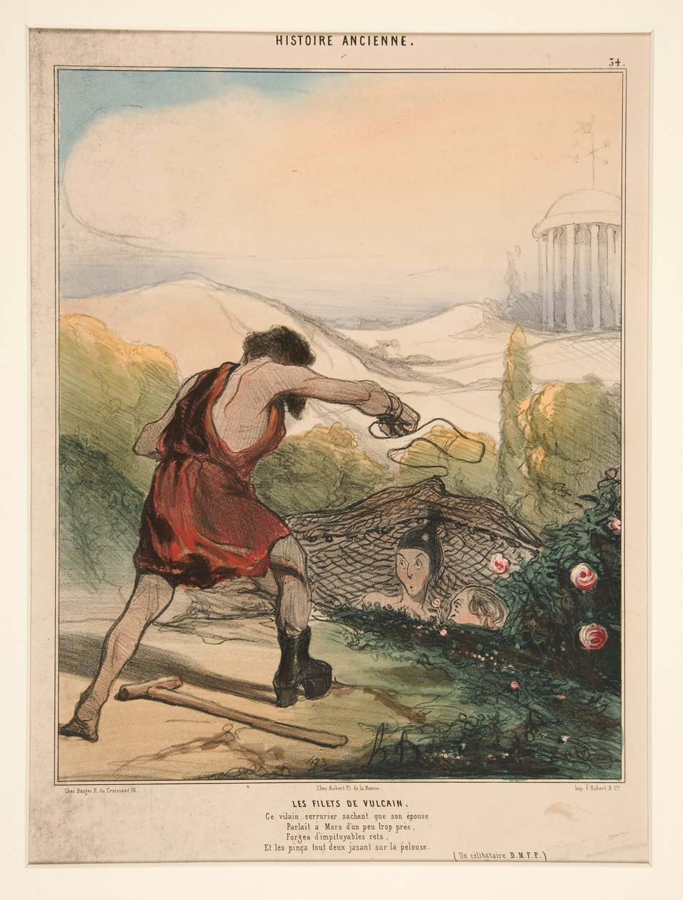 Siatki Wulkan. Ten niegrzeczny ślusarz wie, że jego żona autorstwa Honoré Daumier