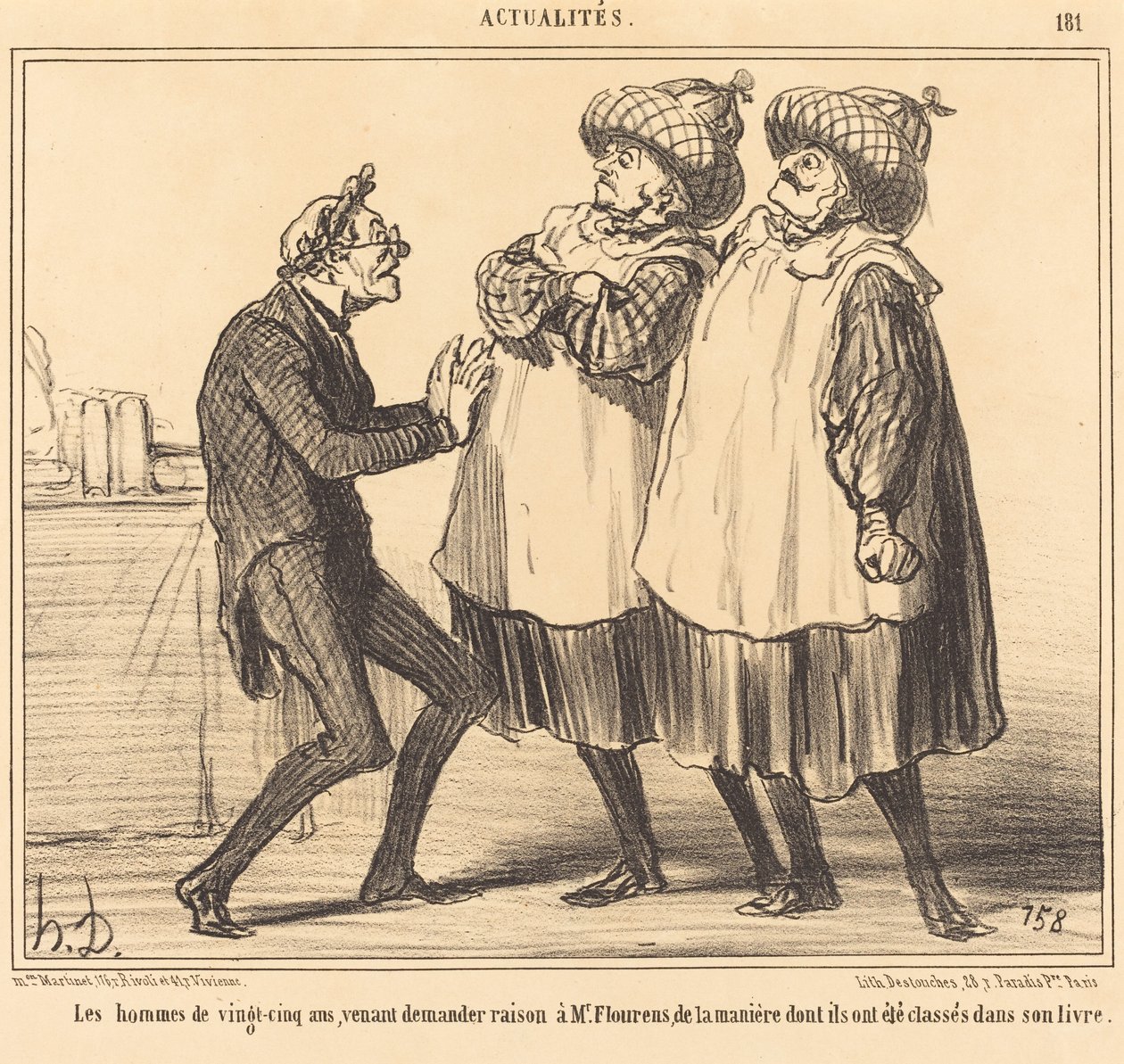 Dwudziestopięciolatkowie... autorstwa Honoré Daumier