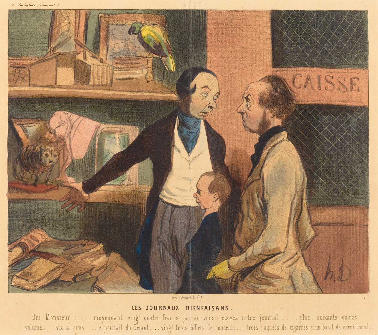 Dobroczynne czasopisma autorstwa Honoré Daumier