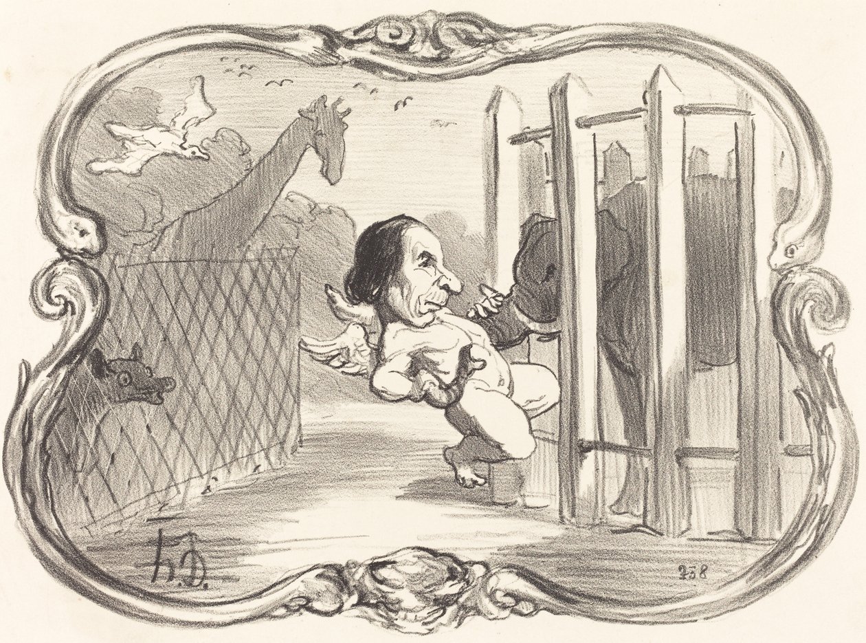 Nieszczęścia chemika Dumas autorstwa Honoré Daumier