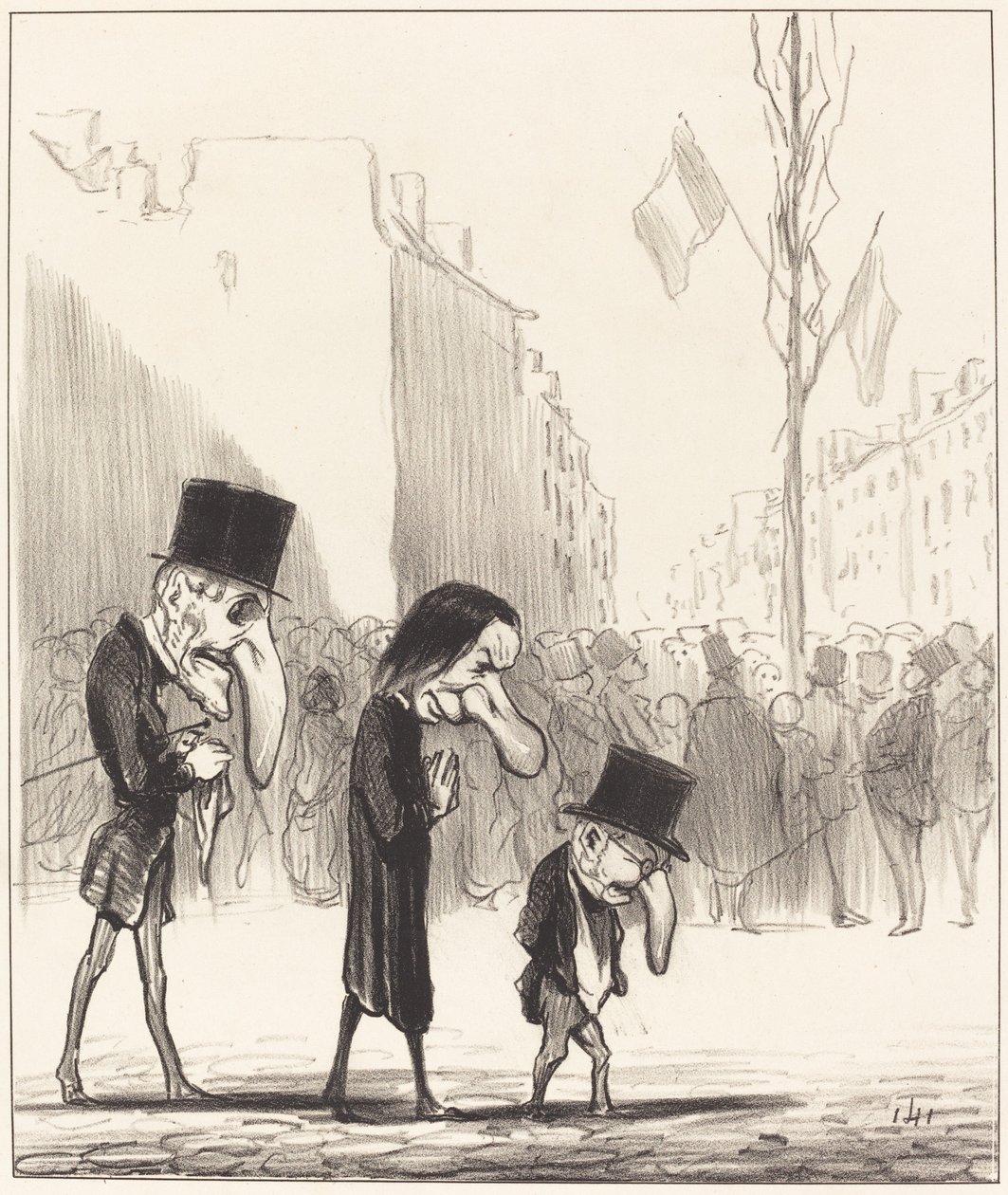 Trzech małych świętych autorstwa Honoré Daumier