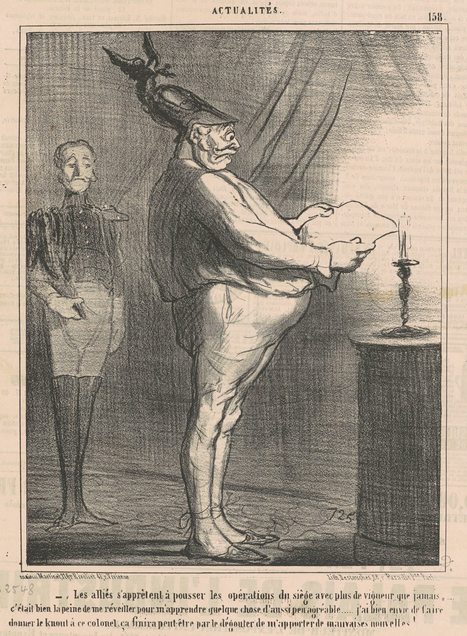 Sojusznicy przygotowują się do operacji pchania... autorstwa Honoré Daumier