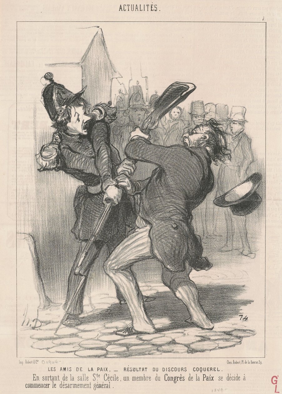 Przyjaciele Pokoju... autorstwa Honoré Daumier