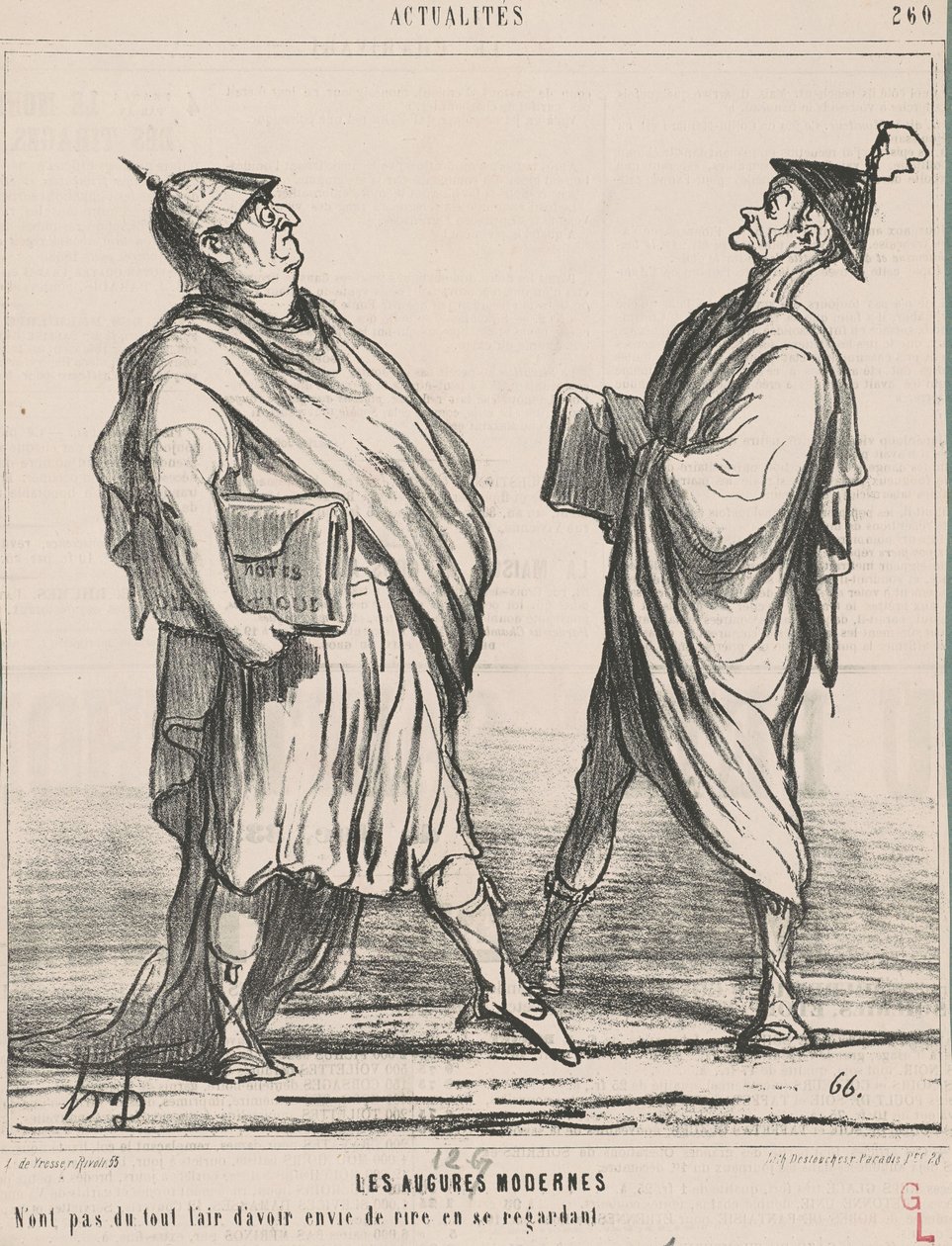 Współcześni wróżby... autorstwa Honoré Daumier