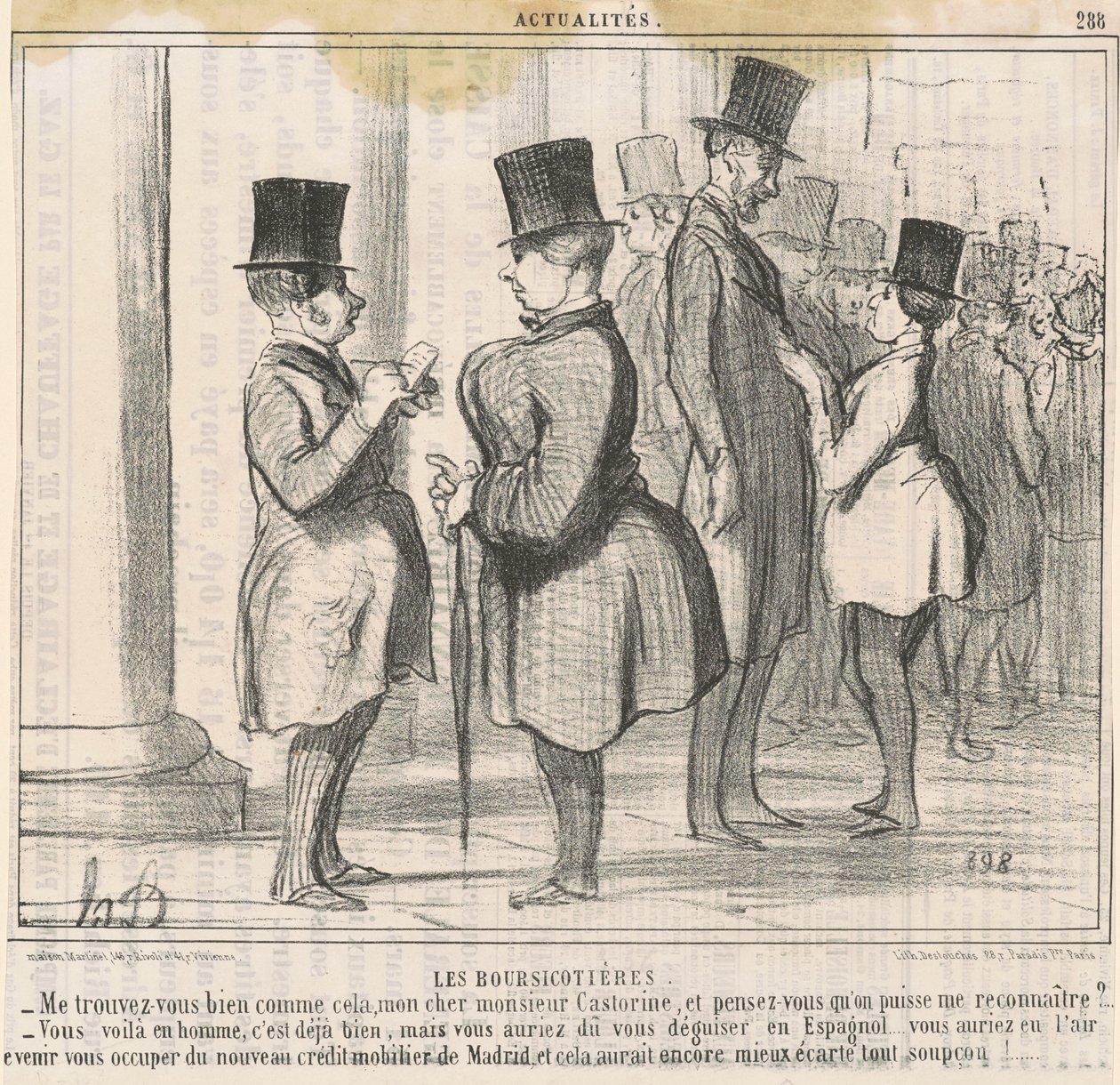 Maklerzy giełdowi. Czy dobrze mnie znajdujesz... autorstwa Honoré Daumier