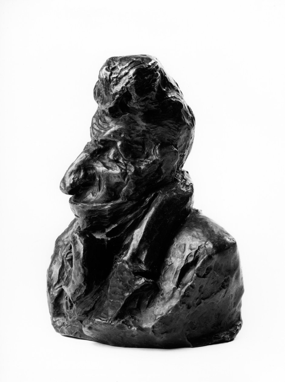 Popiersia oskarżone o karykaturę „Celebryci Sprawiedliwego Środek” autorstwa Jeana Auguste Chevandiera de Valdrome (1781-1865), deputowanego i paru francuskiego. Głupi.” Rzeźba Honore Daumier (1808-1879) XIX wiek. Inv L 48,9 Wymiary w cm H 18 x W 12 Muzeum autorstwa Honoré Daumier