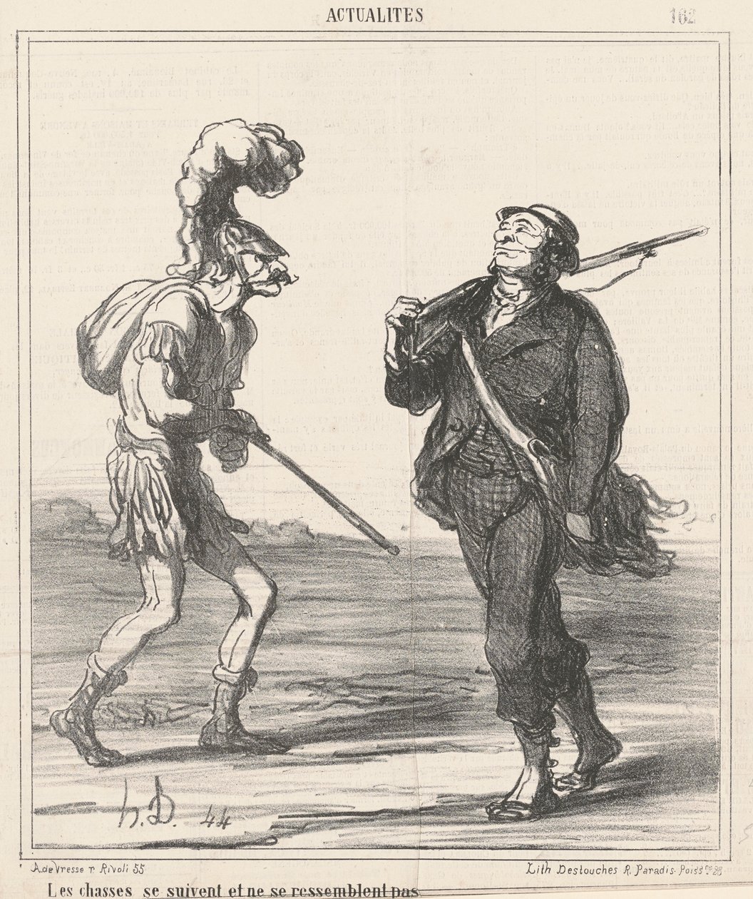 Polowania... Nie wyglądaj tak samo autorstwa Honoré Daumier
