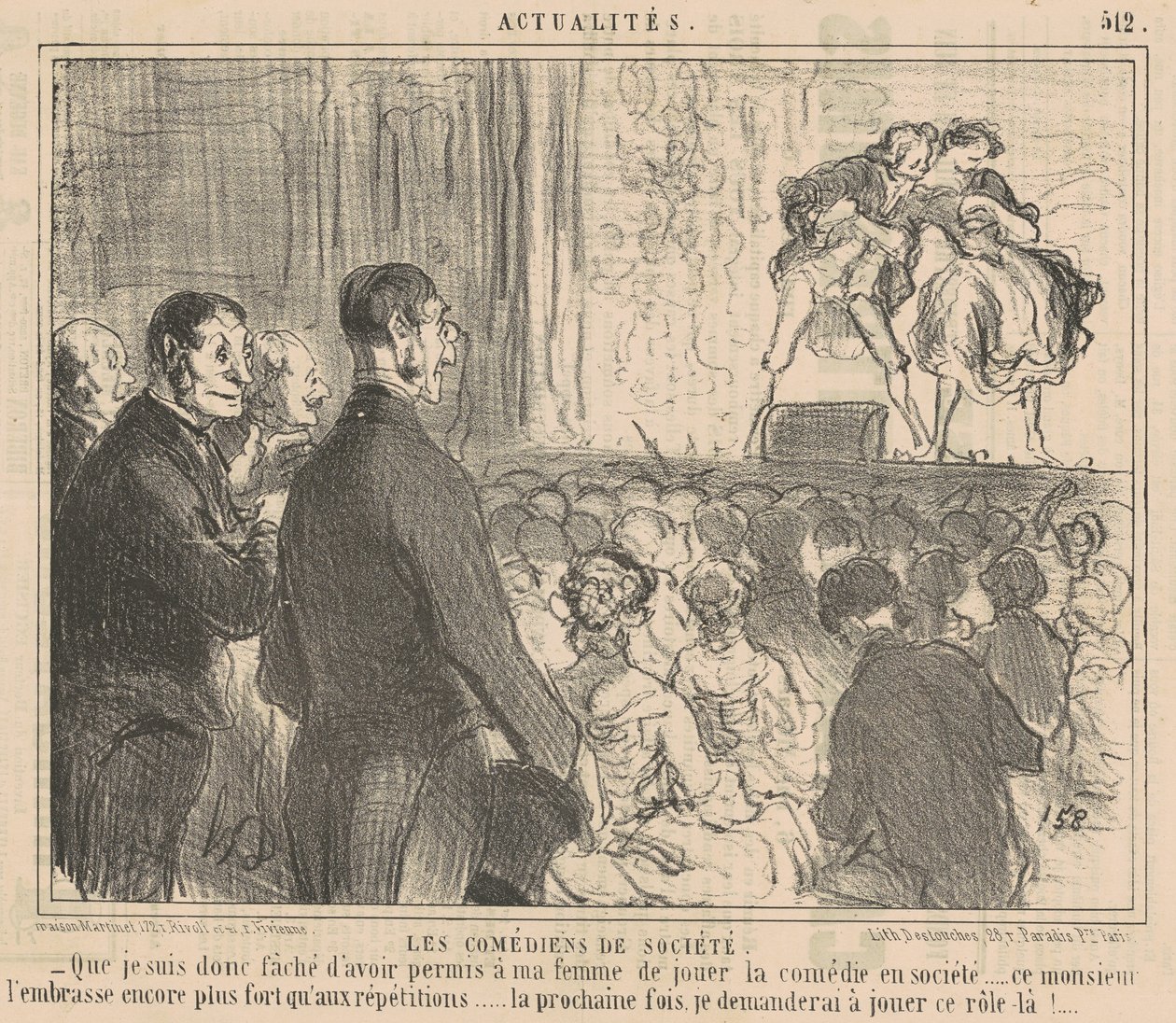 Komicy społeczni autorstwa Honoré Daumier