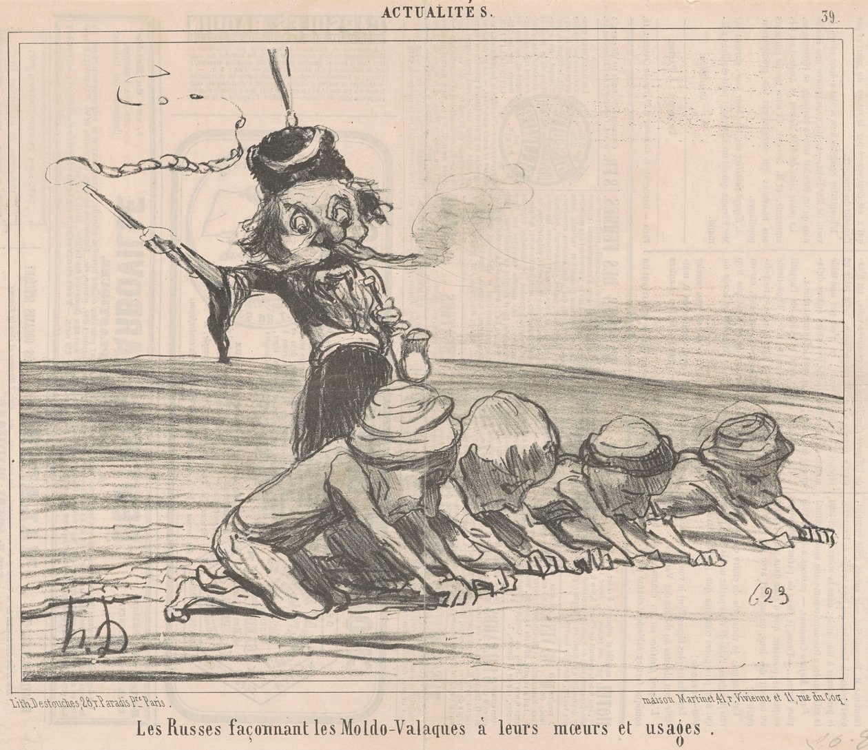 Kształtując je Mołdawo-Wołosi... autorstwa Honoré Daumier
