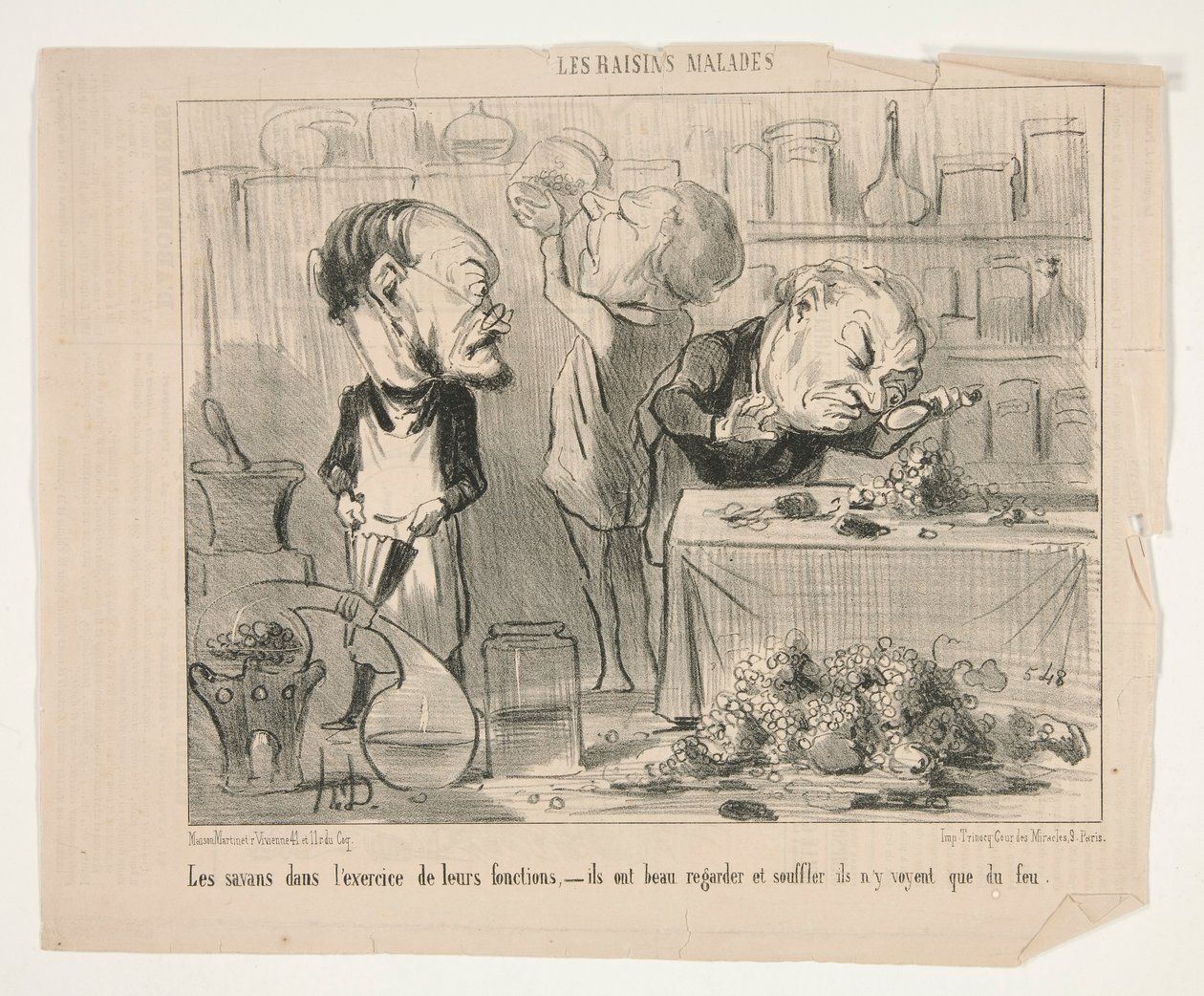 Uczeni w autorstwa Honoré Daumier