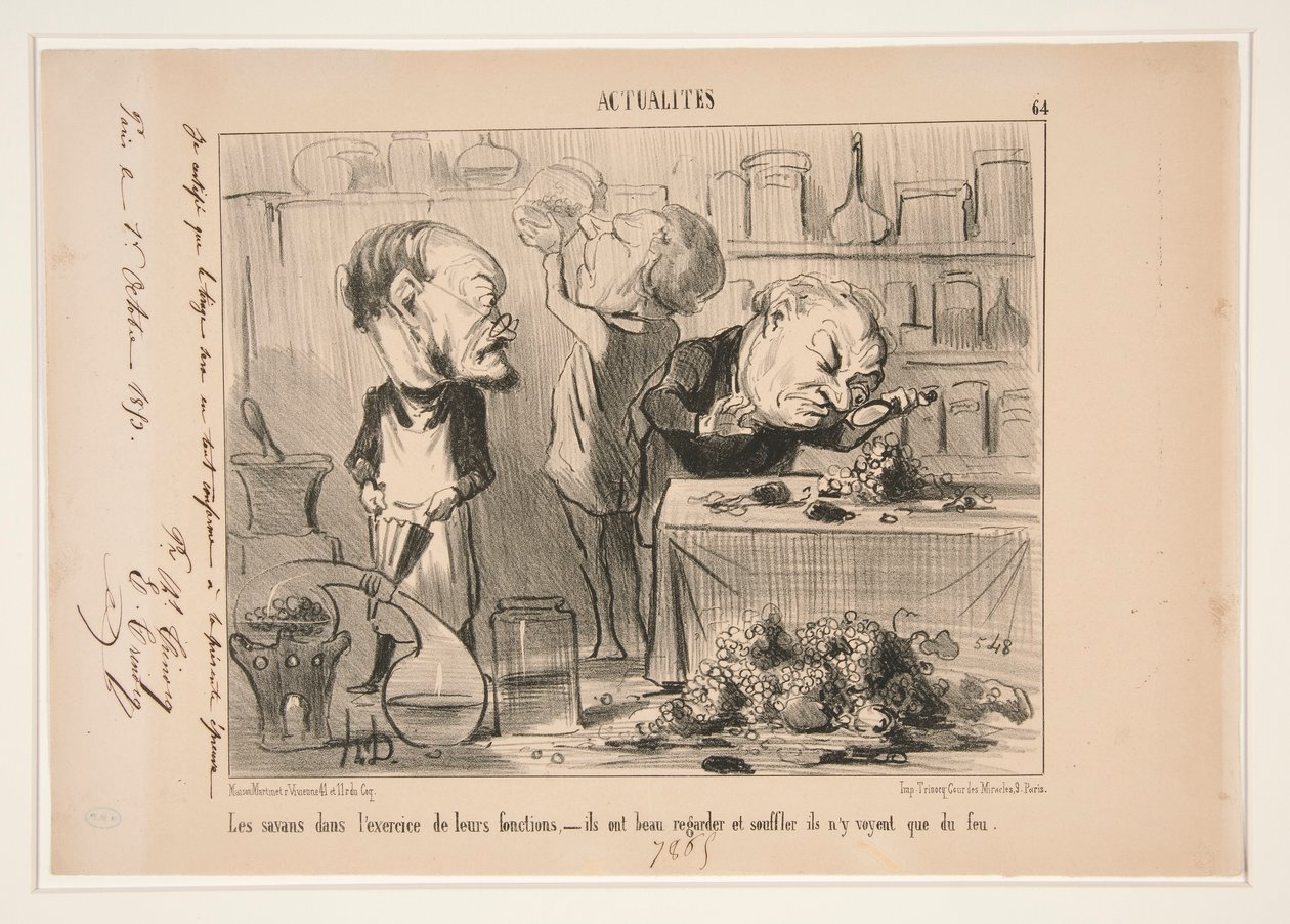 Uczeni w autorstwa Honoré Daumier