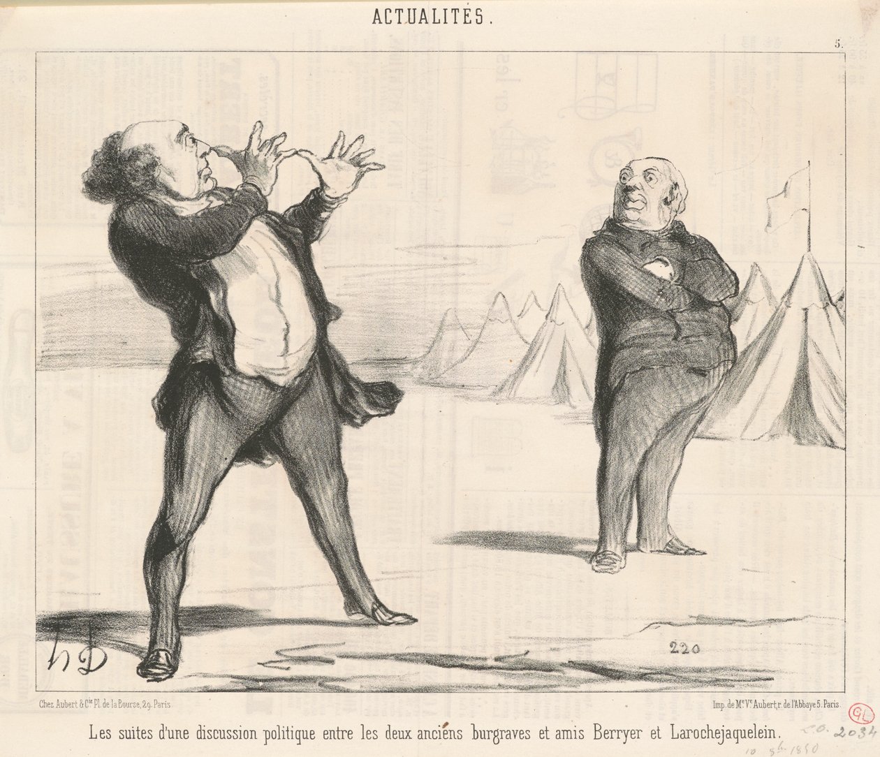 Pokłosie politycznej dyskusji... autorstwa Honoré Daumier