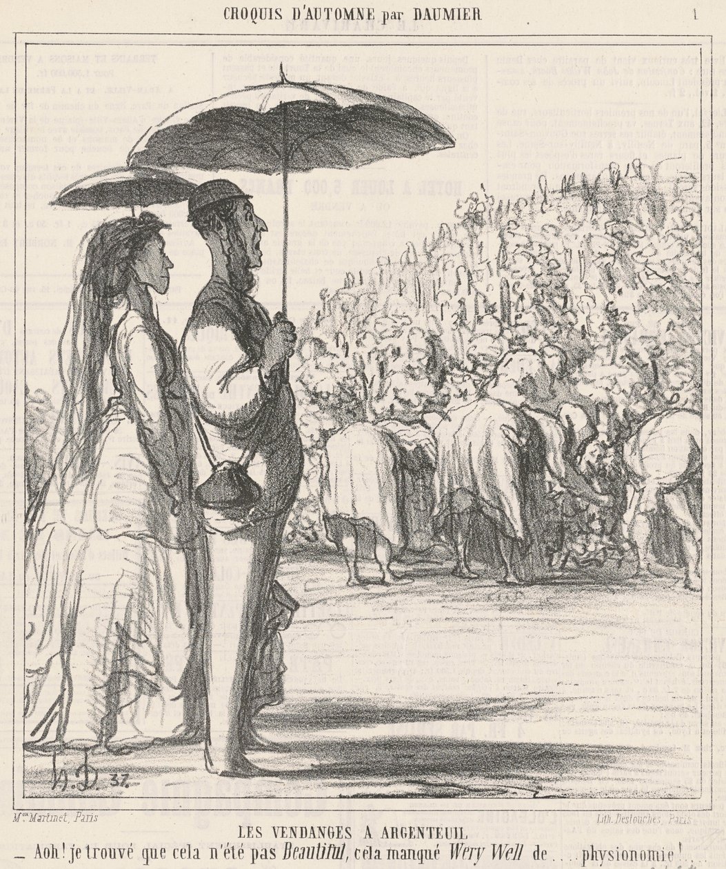 Żniwa w Argenteuil autorstwa Honoré Daumier