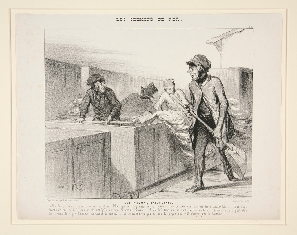 Wagony do kąpieli: Hej, Jerome autorstwa Honoré Daumier