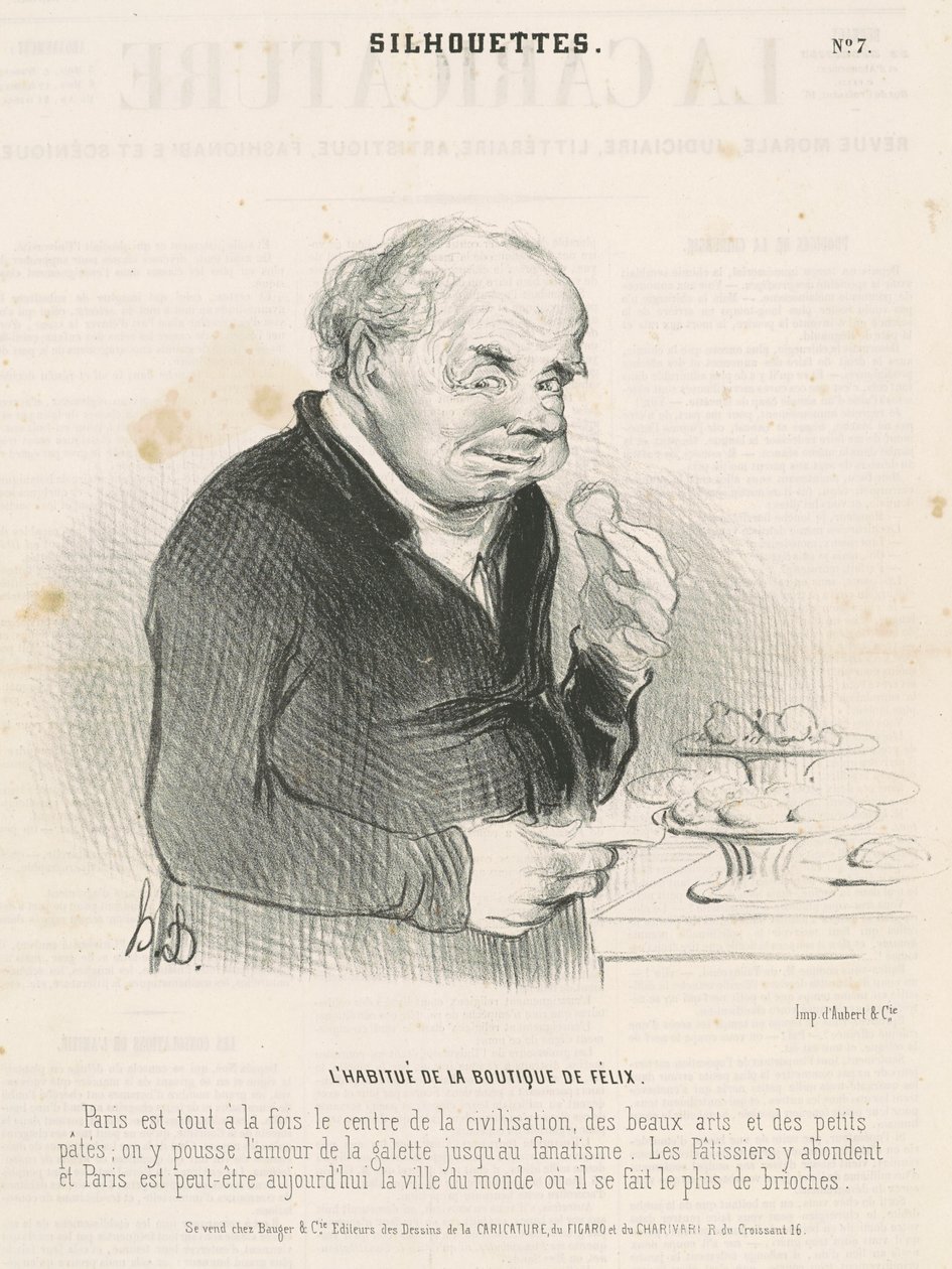 Stały w sklepie Félixa autorstwa Honoré Daumier