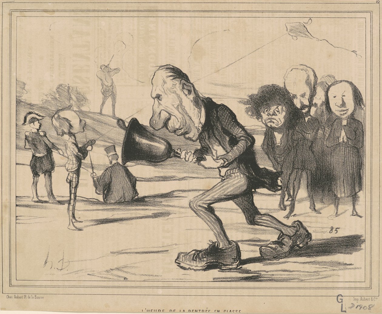 Powrót do czasu szkolnego autorstwa Honoré Daumier