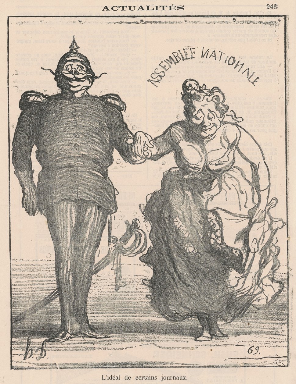 Ideał niektórych gazet autorstwa Honoré Daumier
