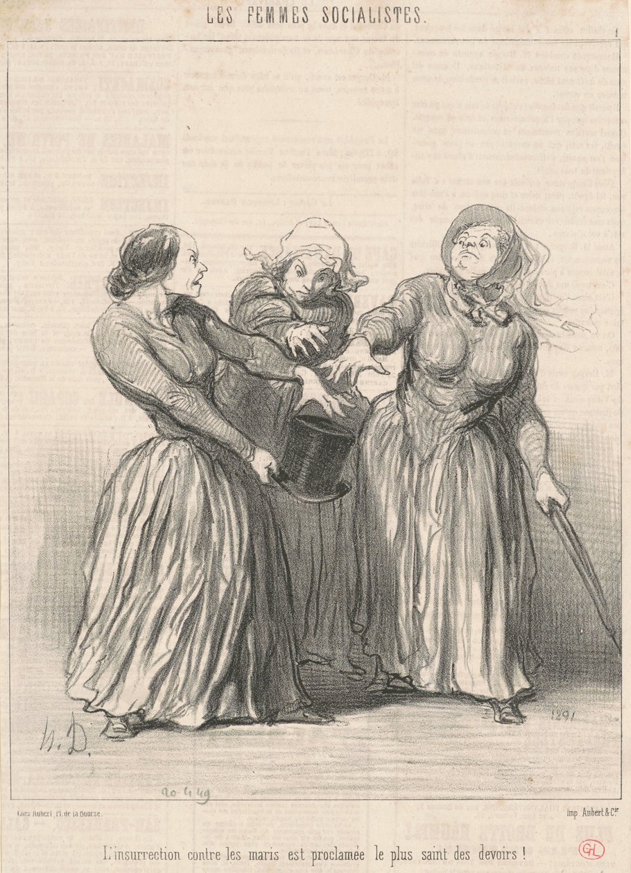 Powstanie przeciw mężom... autorstwa Honoré Daumier