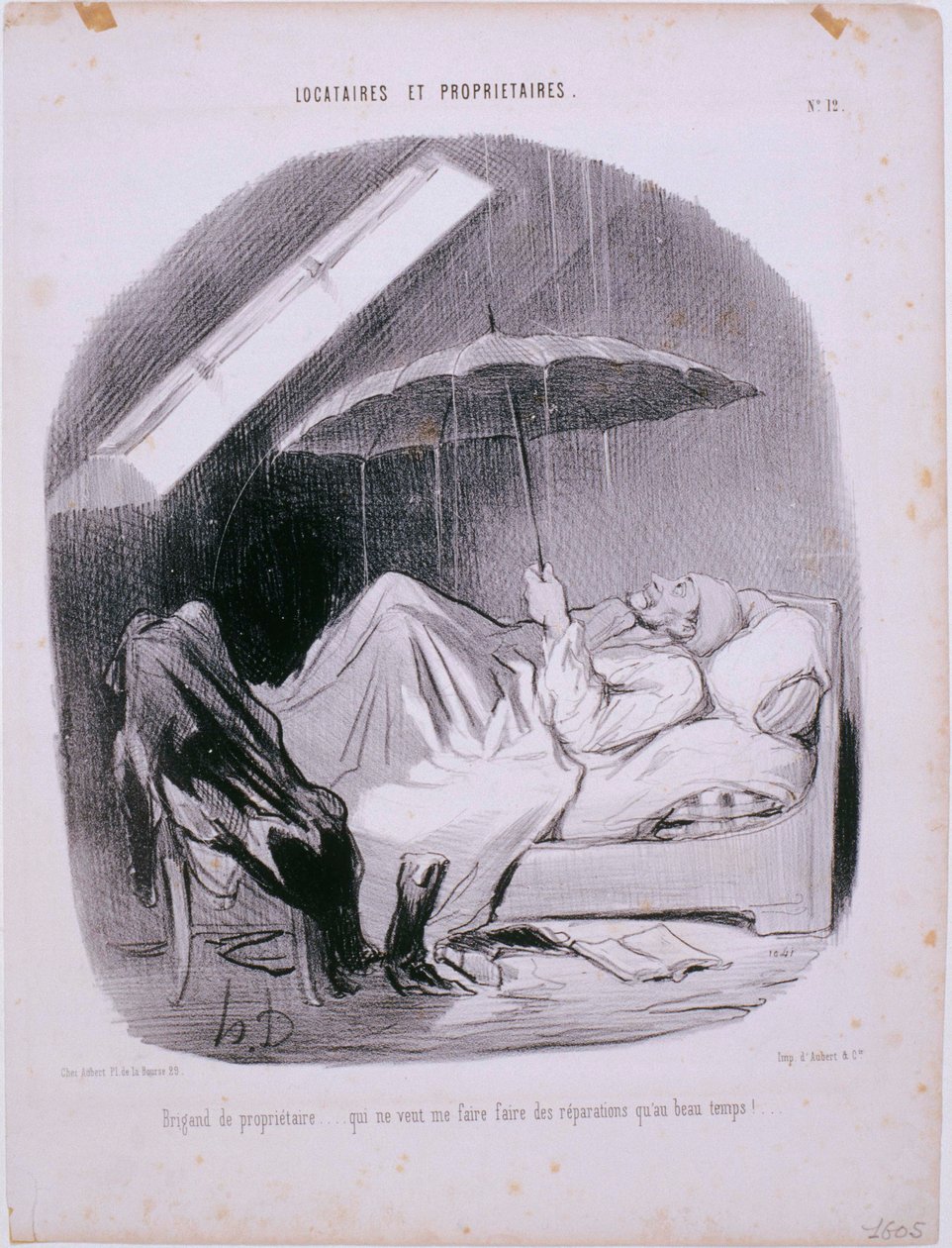 Najemcy i właściciele - Landlord Brigand autorstwa Honoré Daumier