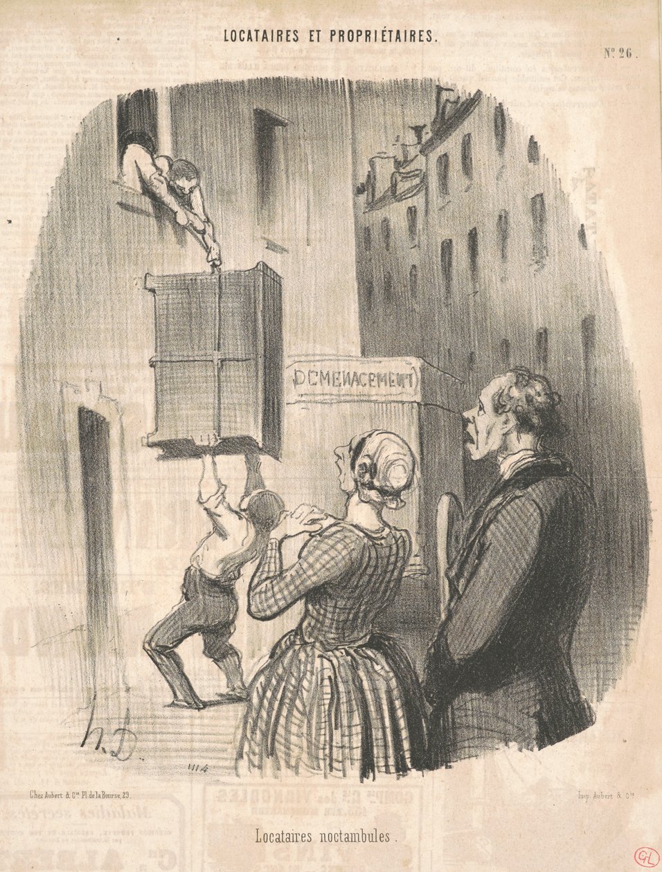 Najemcy nocnych marków autorstwa Honoré Daumier